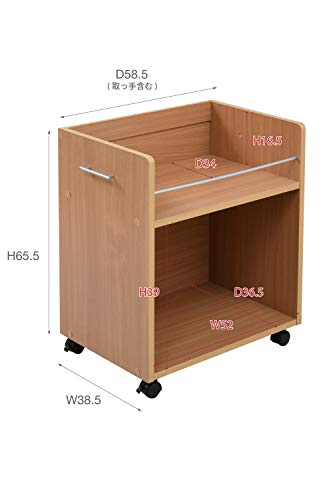 JKプラン クローゼット 収納 ラック 2個セット 幅38 奥行58 キャスター付き ワゴン 整理 収納 SGT-0129-WH ホワイト