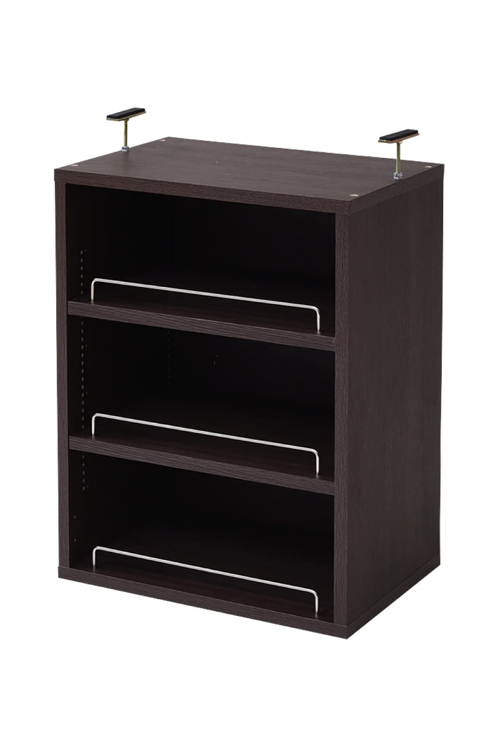 JKプラン MEMORIA 本棚 文庫本 ラック 棚板 1cm 間隔 可動式 深型 オープン 上置き 幅 41.5 ダークブラウン TSFRM0109DB