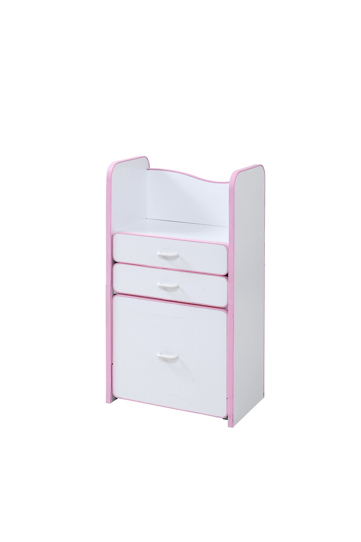 JKプラン ソフトエッジで安全なキッズ ランドセルラック 幅48 奥行29 高さ90 収納 スリム 子供 ラック ランドセル 木製 キャスター付き 引き出し FES-0003-WHPK