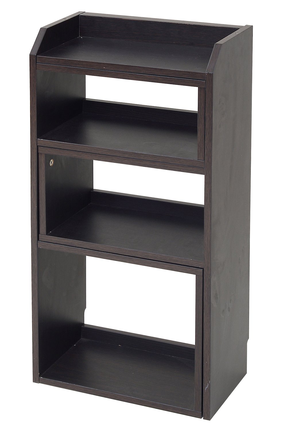 JKプラン カウンター下収納 薄型 スライドラック 幅40~72 奥行22 シンプル 高さ80 カウンター下 リビングチェスト リビング オープンラック 伸縮ラック YHK-0206-DB